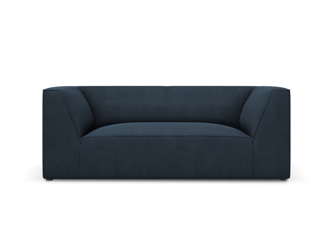 Canapea 2 locuri, Ruby, Micadoni Home, BL, 174x93x69 cm, poliester, albastru navy - imagine 7